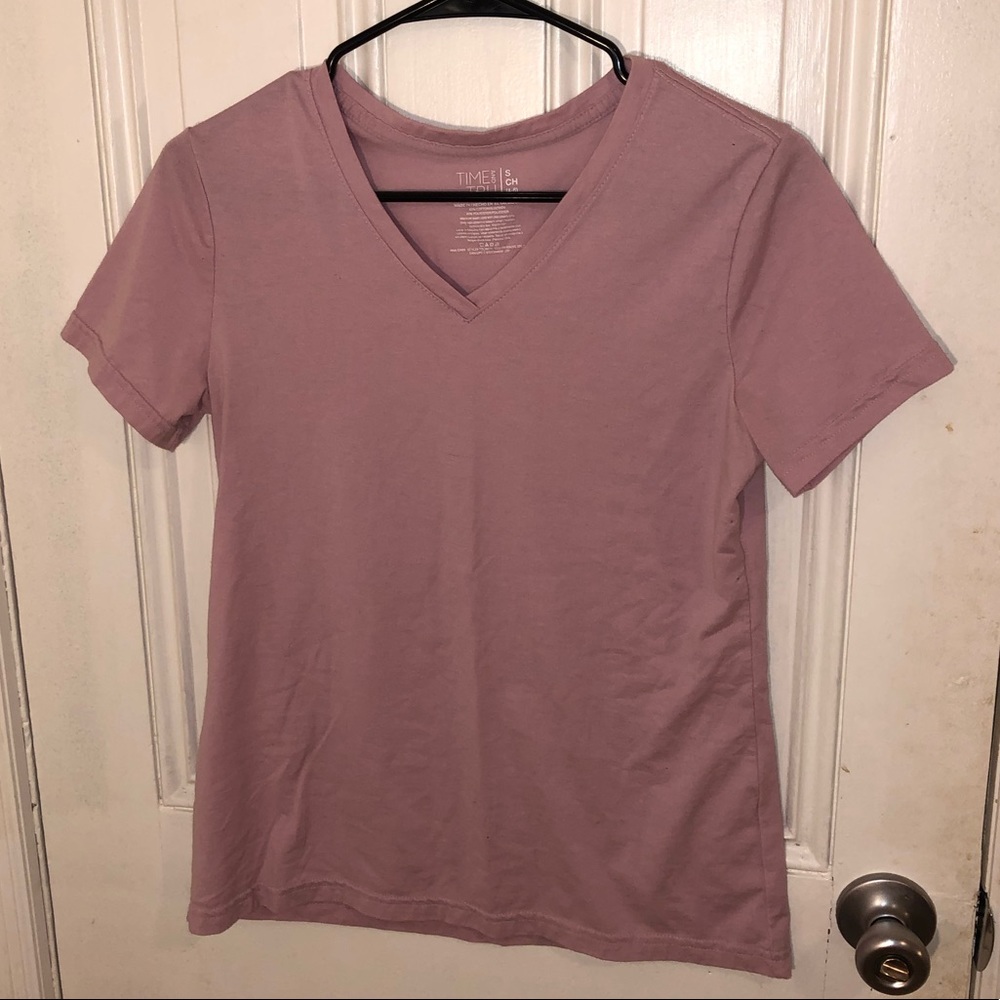 SALE!! 🔴 Time and Tru Pink V Neck T-shirt